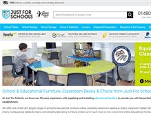 Tablet Screenshot of justforschools.co.uk
